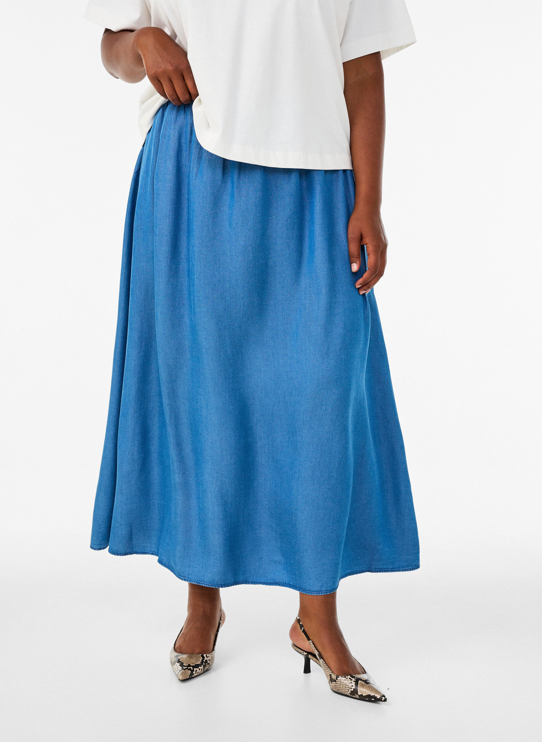 ZizziMaxihame denimlookilla TENCEL&trade;-lyocellista, Sininen, Model image number 2