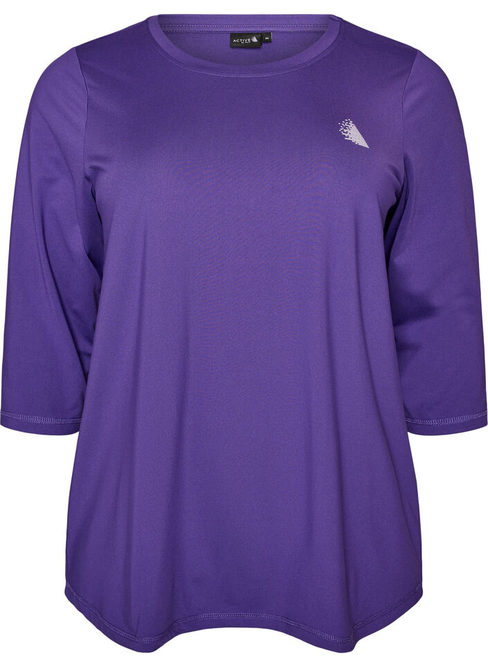 Treenipusero 3/4-hihoilla, Violetti, Packshot image number 0