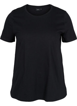 2 perus t-paitaa puuvillasta, Deep Lavender/Black, Packshot image number 3