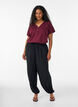 T-paita nappiyksityiskohdalla, Tumma Bordeaux, Model image number 1