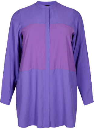 Pitkä paita kauniissa väreissä, Purple Block, Packshot image number 0