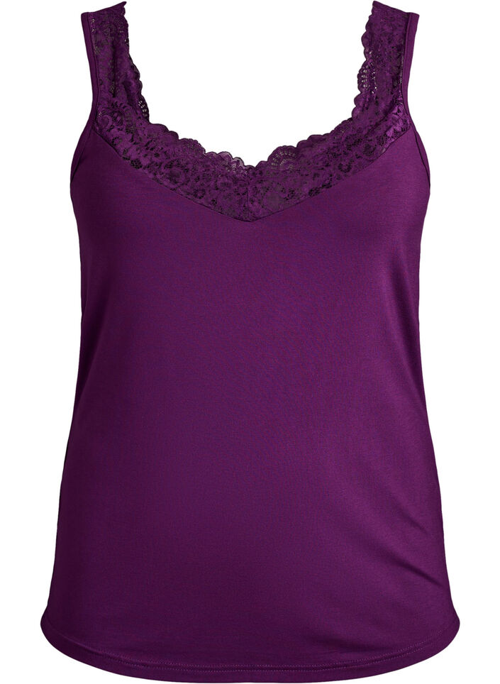 Pitsireunainen viskoositoppi, Violetti, Packshot image number 0