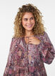Midimekko paisleykuosilla ja joustavalla vy&ouml;t&auml;r&ouml;ll&auml;, Violetti, Model image number 2