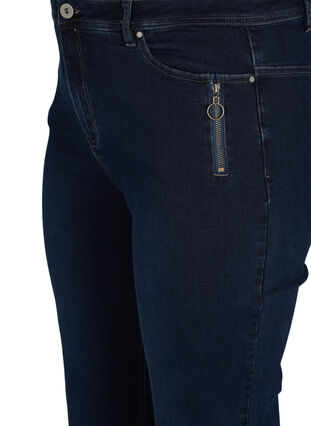 Regular fit Gemma-farkut korkealla vyötäröllä, Dark blue, Packshot image number 2