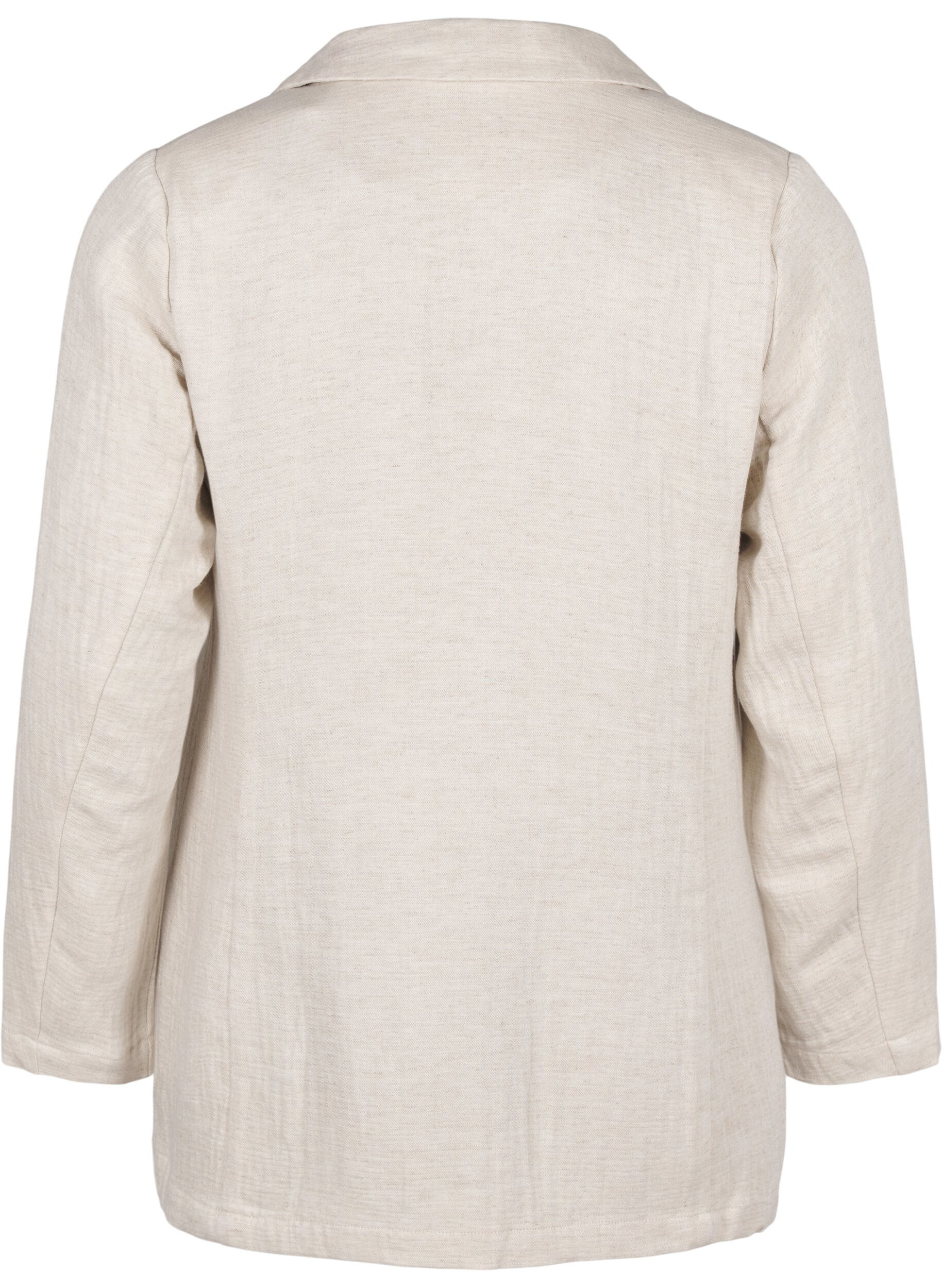 Zizzi Bleiseri pellavaisesta materiaalisekoitteesta, Rainy Day, Packshot image number 1