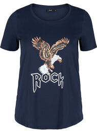T-paita printillä, Navy Blazer/Rock