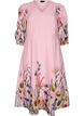 Midimekko empirelinjalla ja kukkakuosilla, Vaaleanpunainen, Packshot image number 0