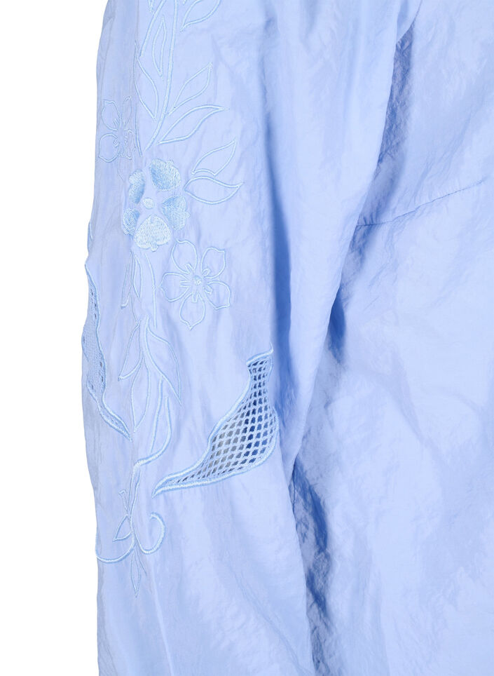 Tencel ™ -modaalista valmistettu pusero kirjotuilla yksityiskohdilla., Serenity, Packshot image number 3