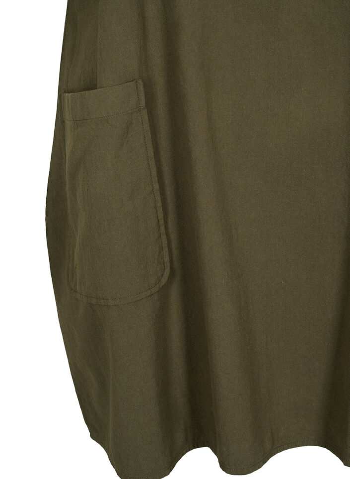 FLASH - Lyhythihainen puuvillatunika, Forest Night, Packshot image number 3