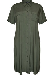 Lyhythihainen pitk&auml; paitamekko, Vihre&auml;