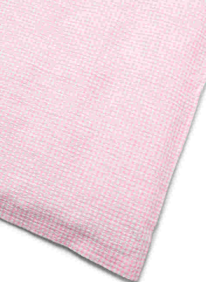 Puuvillainen pussilakanasetti ruuduilla, Rose/White Check, Packshot image number 2