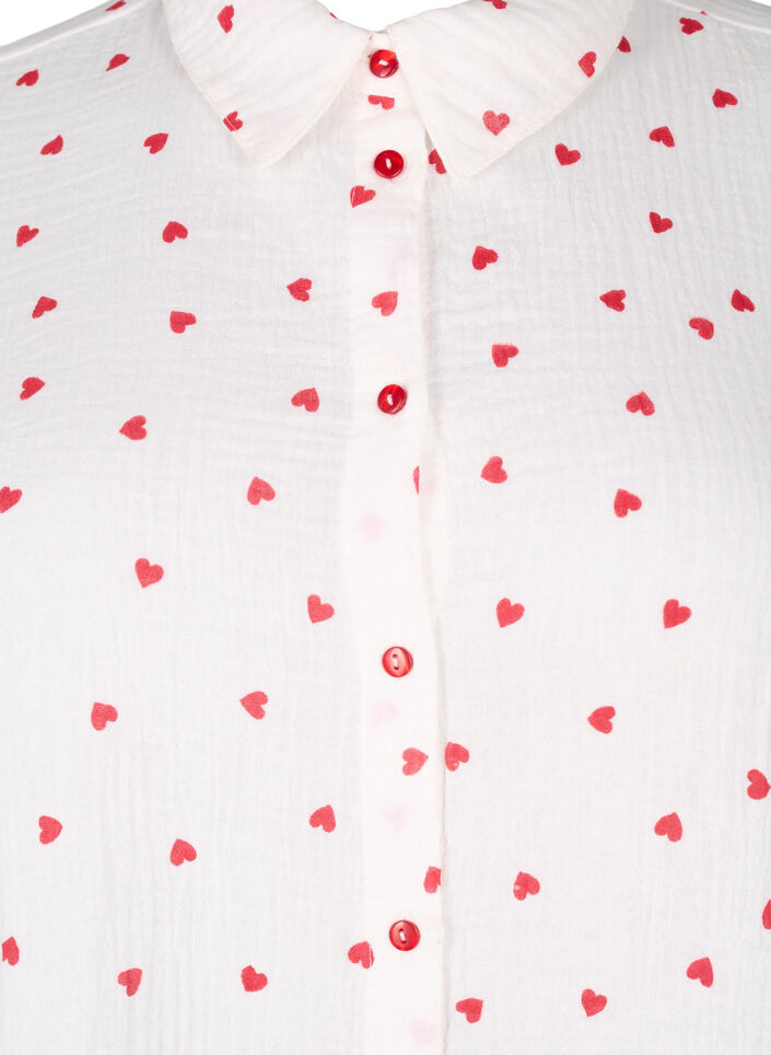 Paitapusero 3/4-hihoilla, Valkoinen, Packshot image number 2