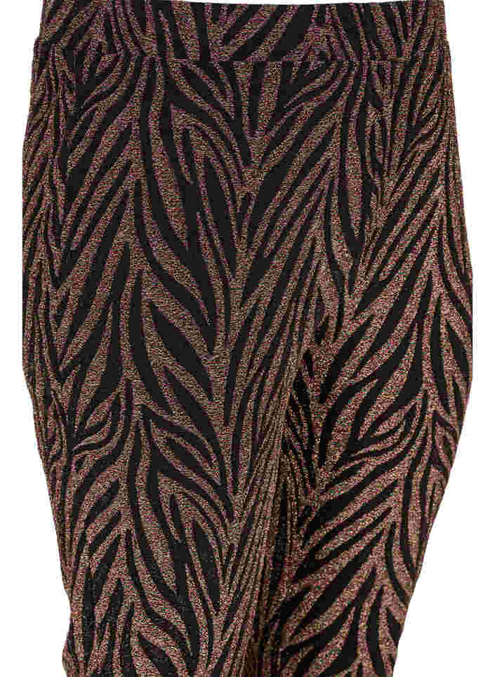 Kimallekuvioidut housut, Black Lurex AOP, Packshot image number 2