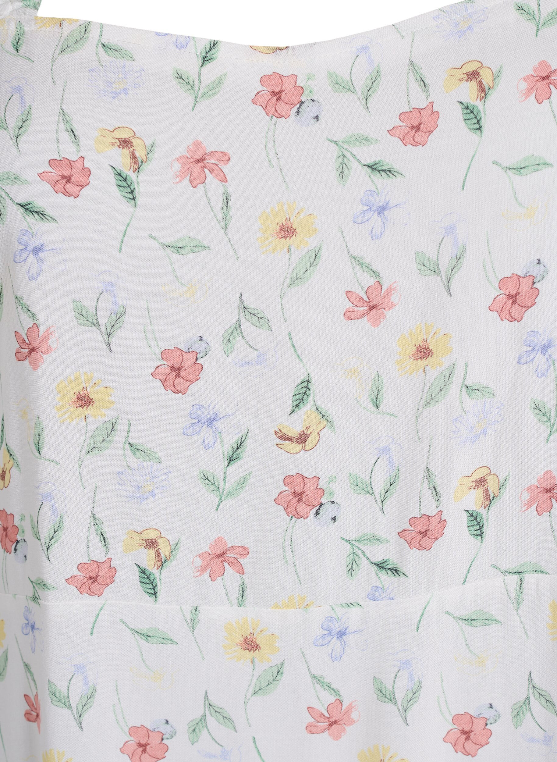 ZizziKes&auml;mekko leveill&auml; olkaimilla, Valkoinen, Packshot image number 2