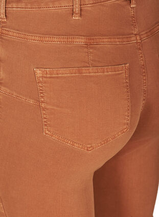 Korkeavyötäröiset super slim -malliset Amy-farkut , Brown ASS, Packshot image number 3
