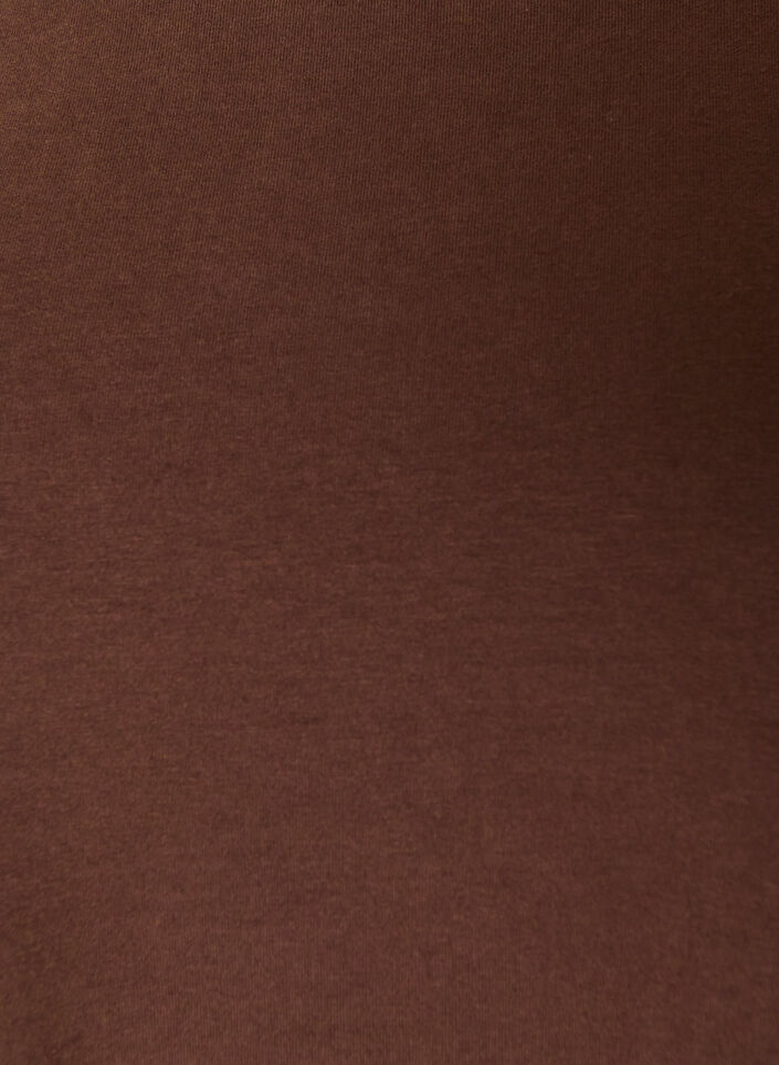 Perus jersey-paita, jossa pitk&auml;t hihat, Ruskea, Packshot image number 2