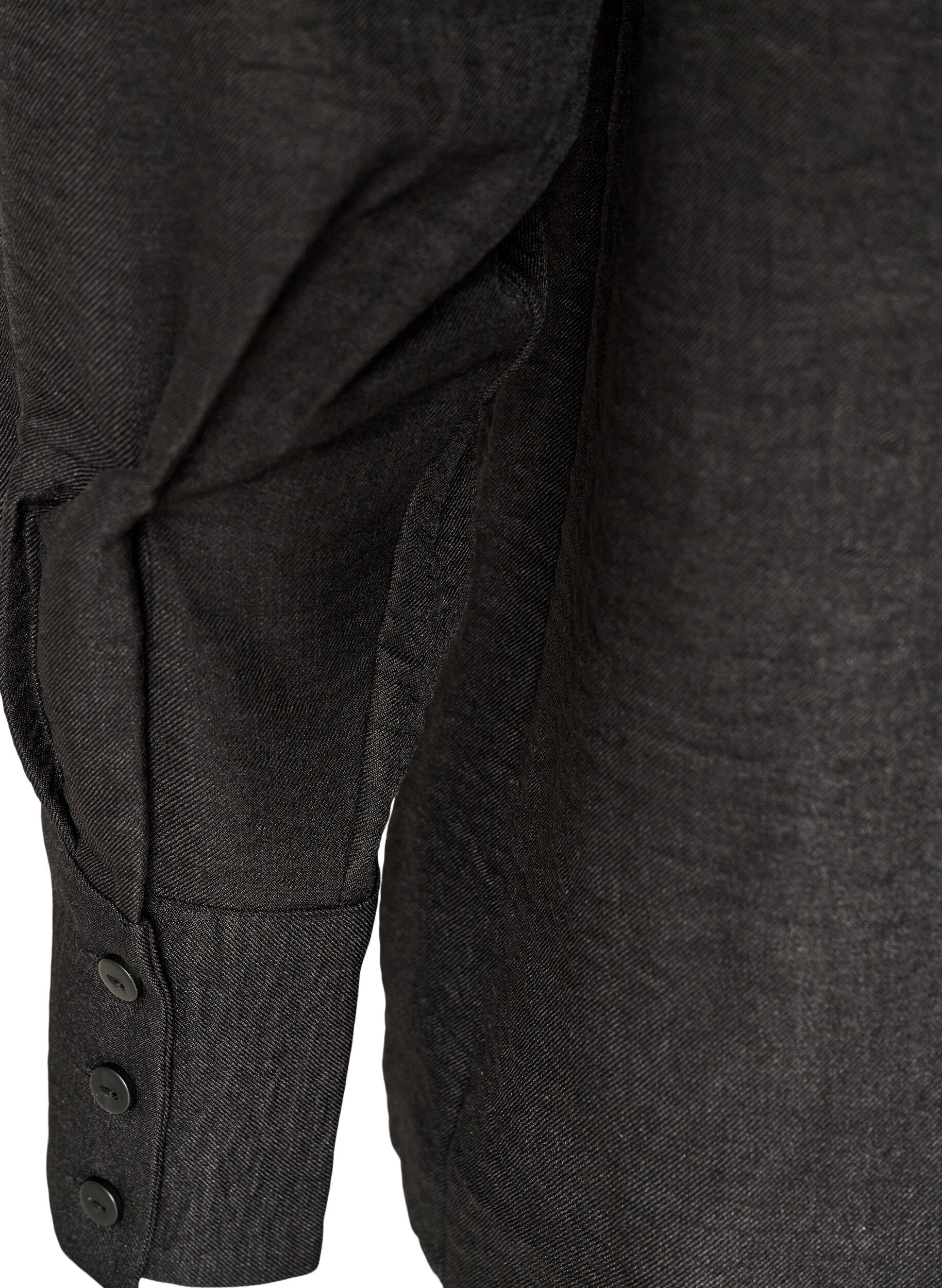 ZizziRento paita V-p&auml;&auml;ntiell&auml;, Musta, Packshot image number 3
