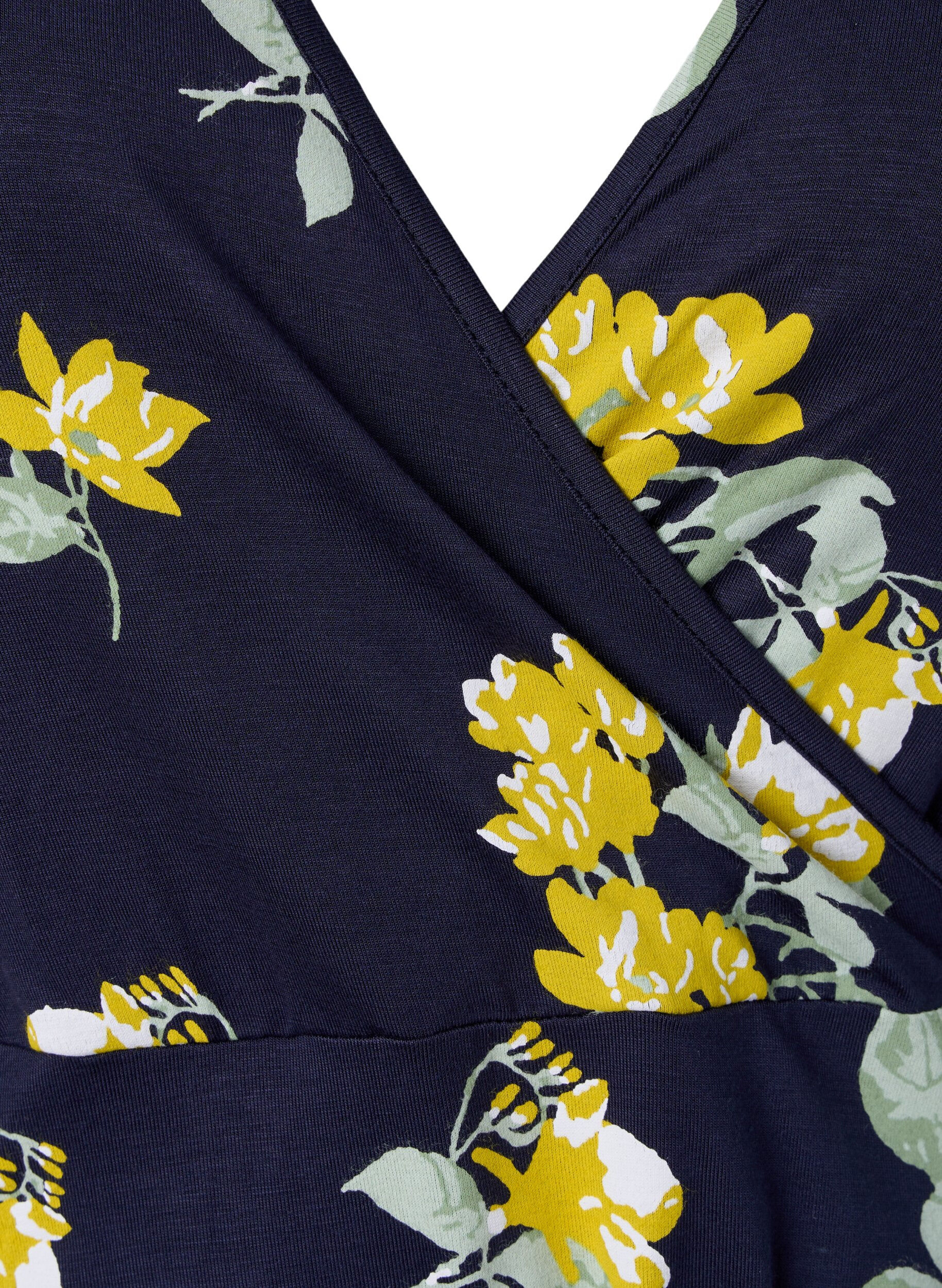 ZizziLyhythihainen kietaisumekko viskoosia, Night Sky AOP Flower, Packshot image number 2
