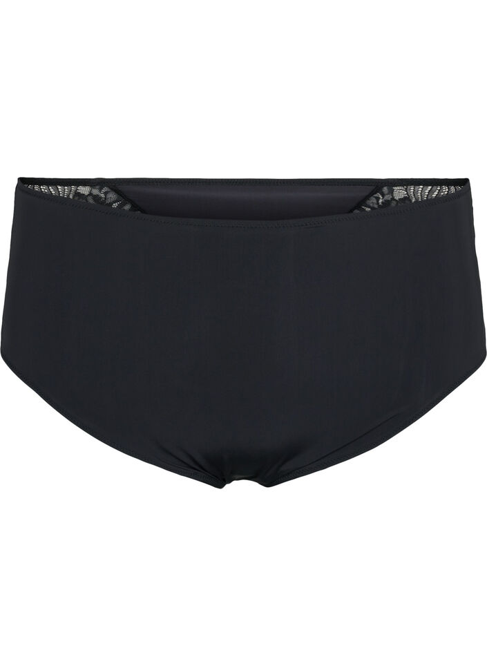 Support the breasts - Alushousut pitisllä, Black, Packshot image number 0