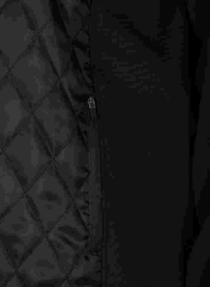 Treenitakki hupulla ja taskuilla , Black, Packshot image number 3