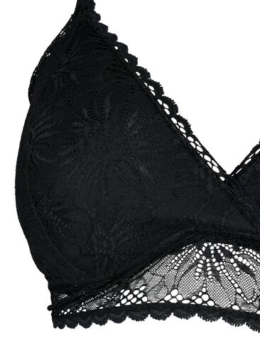 Koristeellinen rintaliivi takana olevalla yksityiskohdalla, Black, Packshot image number 2