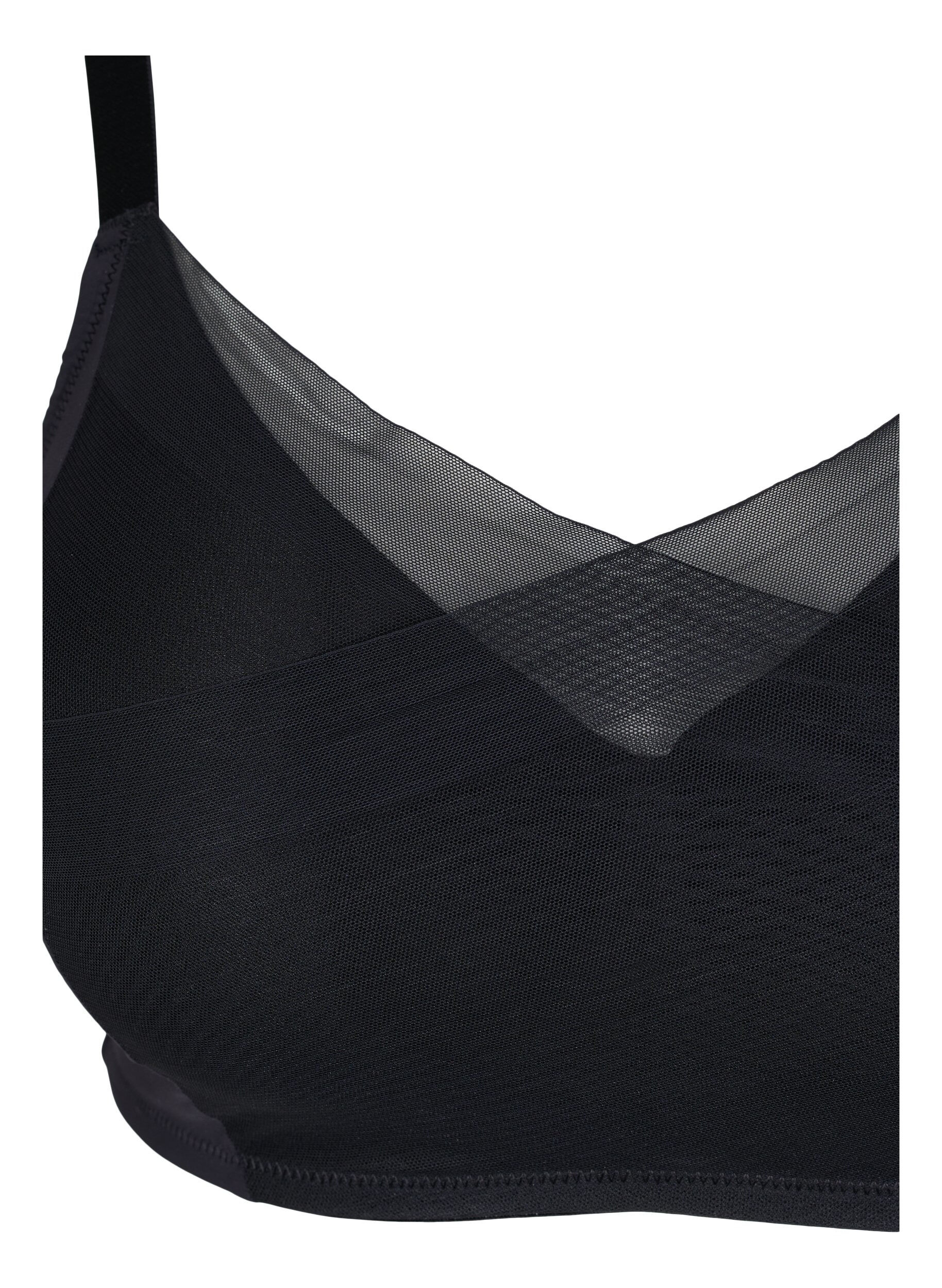 Zizzi Rintaliivit mesh-kankaalla ja toppauksella, Black, Packshot image number 2
