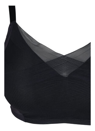 Rintaliivit mesh-kankaalla ja toppauksella, Black, Packshot image number 2