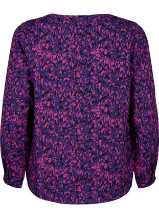 FLASH – Pitkähihainen pusero painatuksella, Pink Blue AOP, Packshot image number 1