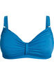 Bikiniliivit, joissa on kaarituet ja laskostus, Sininen, Packshot image number 0