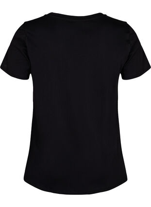 Puuvillainen treeni-t-paita printillä, Black w. No. 10, Packshot image number 1