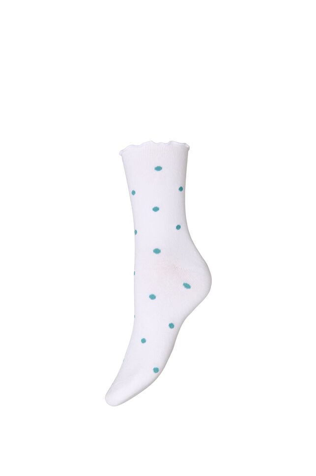 Puuvillasukat kuvioilla, Valkoinen, Packshot image number 0