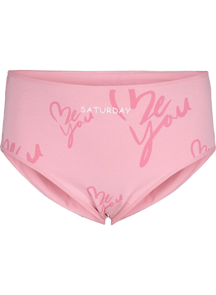 7-pack alushousut tavallisella vyötäröllä, Violetti, Packshot image number 3