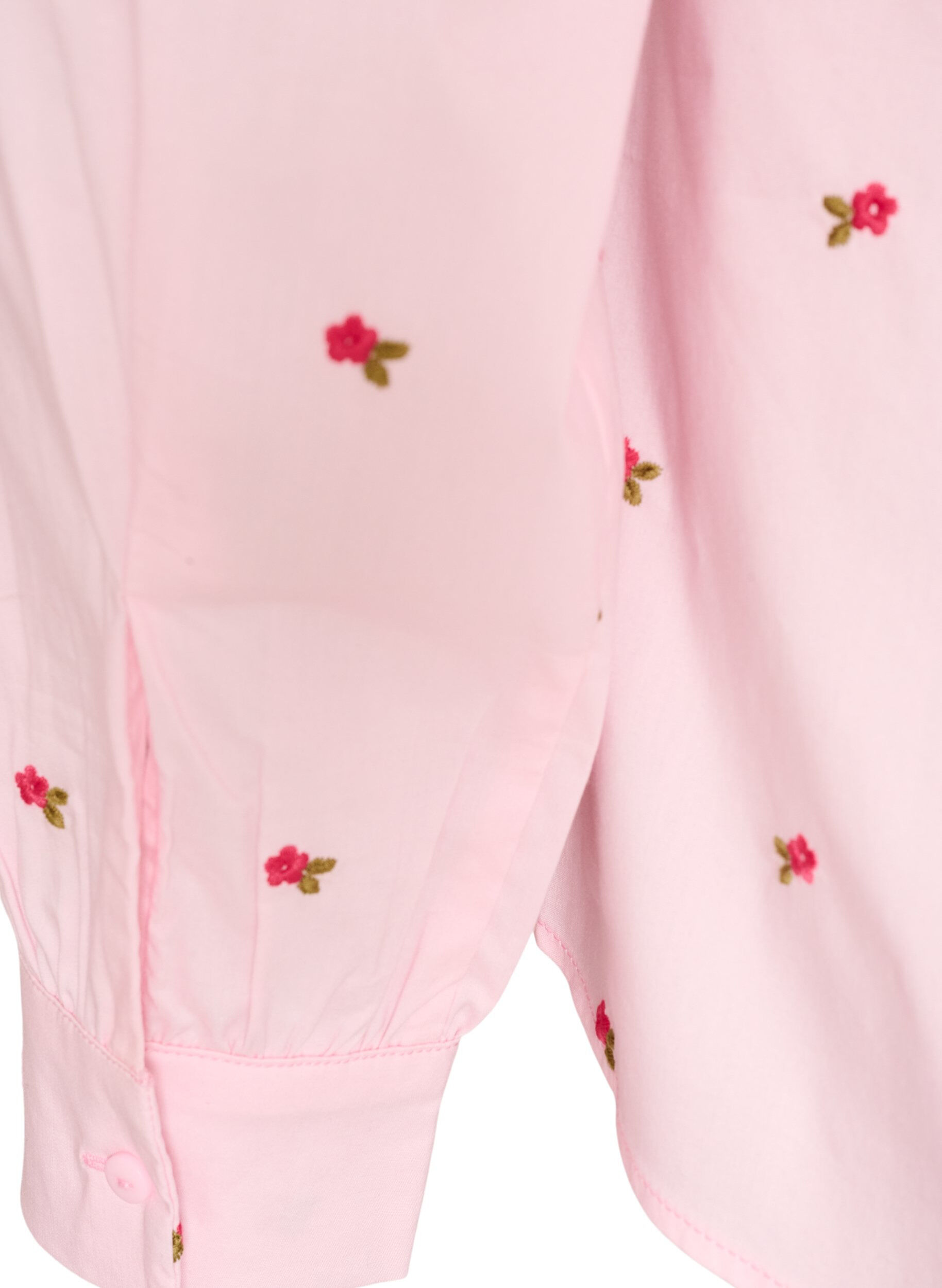 ZizziPaita kirjailtuine kukkineen, Vaaleanpunainen, Packshot image number 3