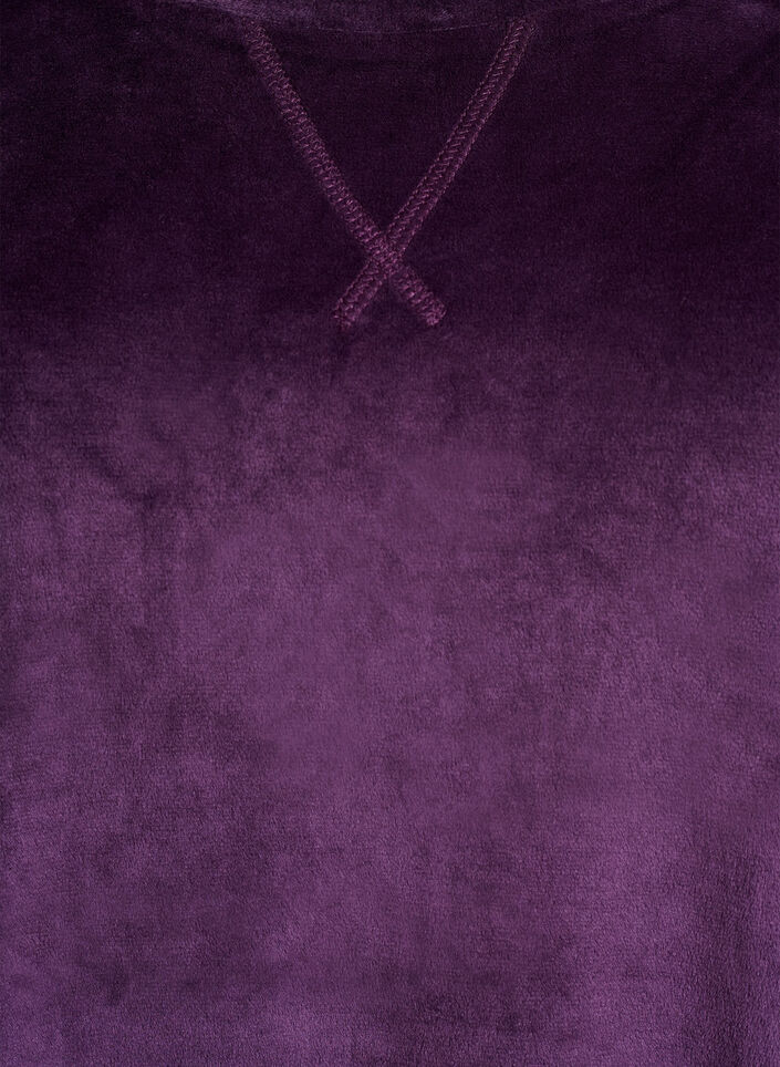 Samettipusero raglanhihoilla, Violetti, Packshot image number 2