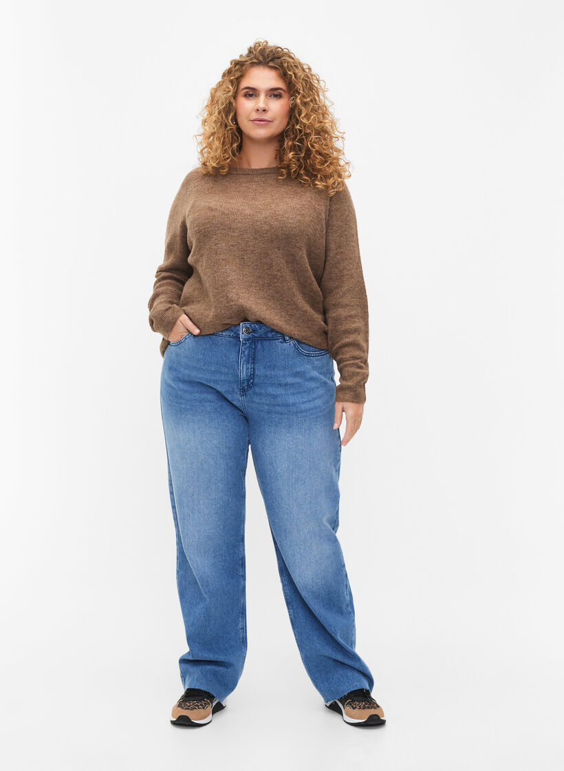 Meleerattu pusero pyöreällä pääntiellä, Caribou Mel., Model image number 2