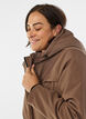 Vett&auml; hylkiv&auml; softshell-takki, jossa on tikattu vuori, Ruskea, Model image number 4