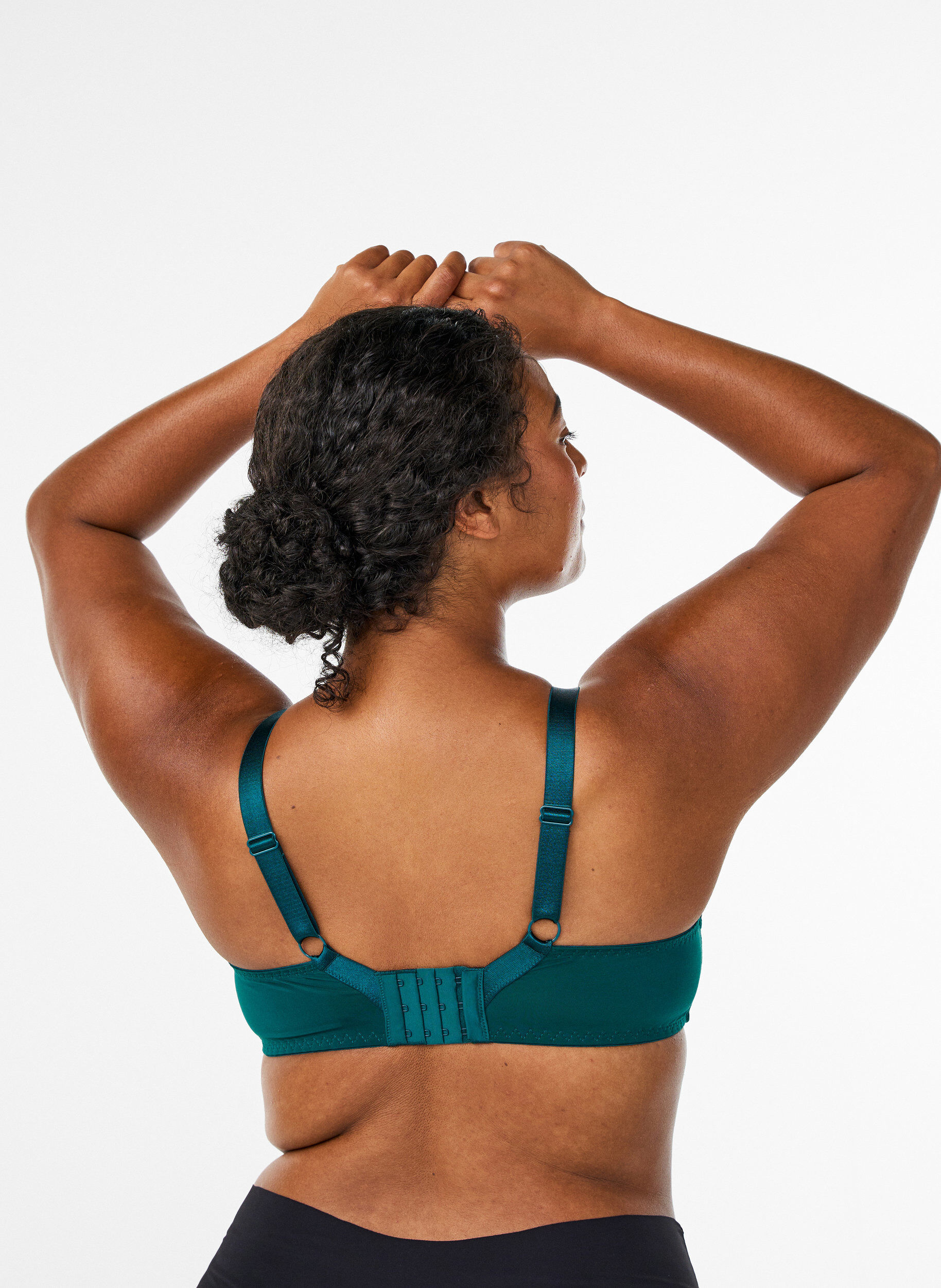 ZizziTopatut pitsirintaliivit kaaritukien kera, Vihre&auml;, Model image number 2