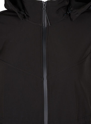 Softshell-takki yhteensopivalla fleeceliivillä, Black Solid, Packshot image number 2