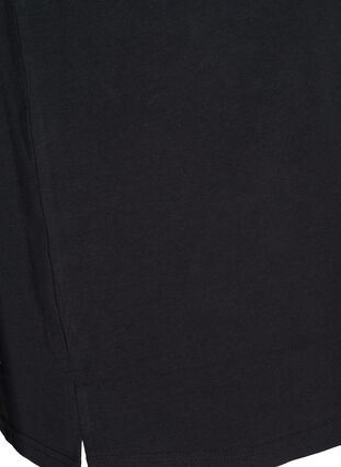 Puuvillainen t-paita niiteillä, Black w Excla, Packshot image number 3
