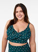 Pilkullinen bikinitoppi r&ouml;yhel&ouml;yksityiskohdilla, Vihre&auml;, Model image number 0