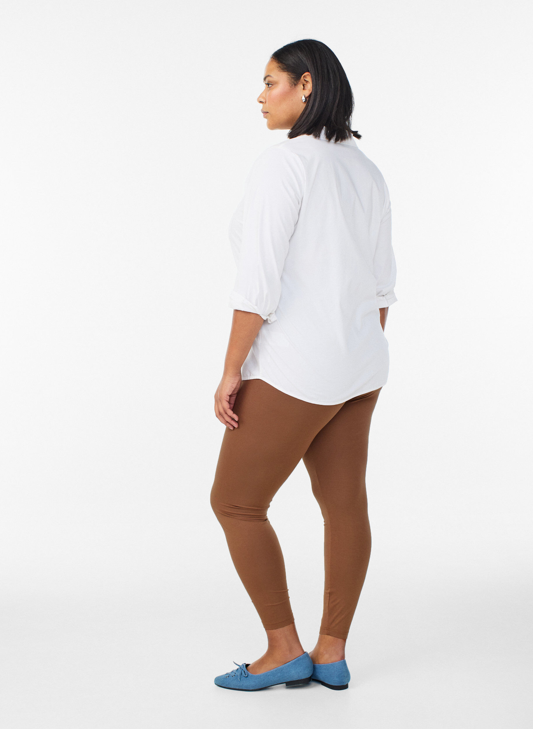 ZizziPeruslegginsit viskoosia, Ruskea, Model image number 2
