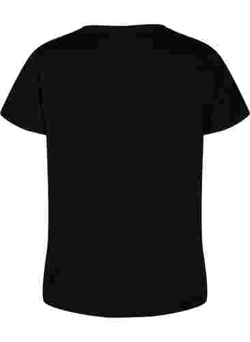 T-paita printillä treeniin , Black w. Copper Foil, Packshot image number 1