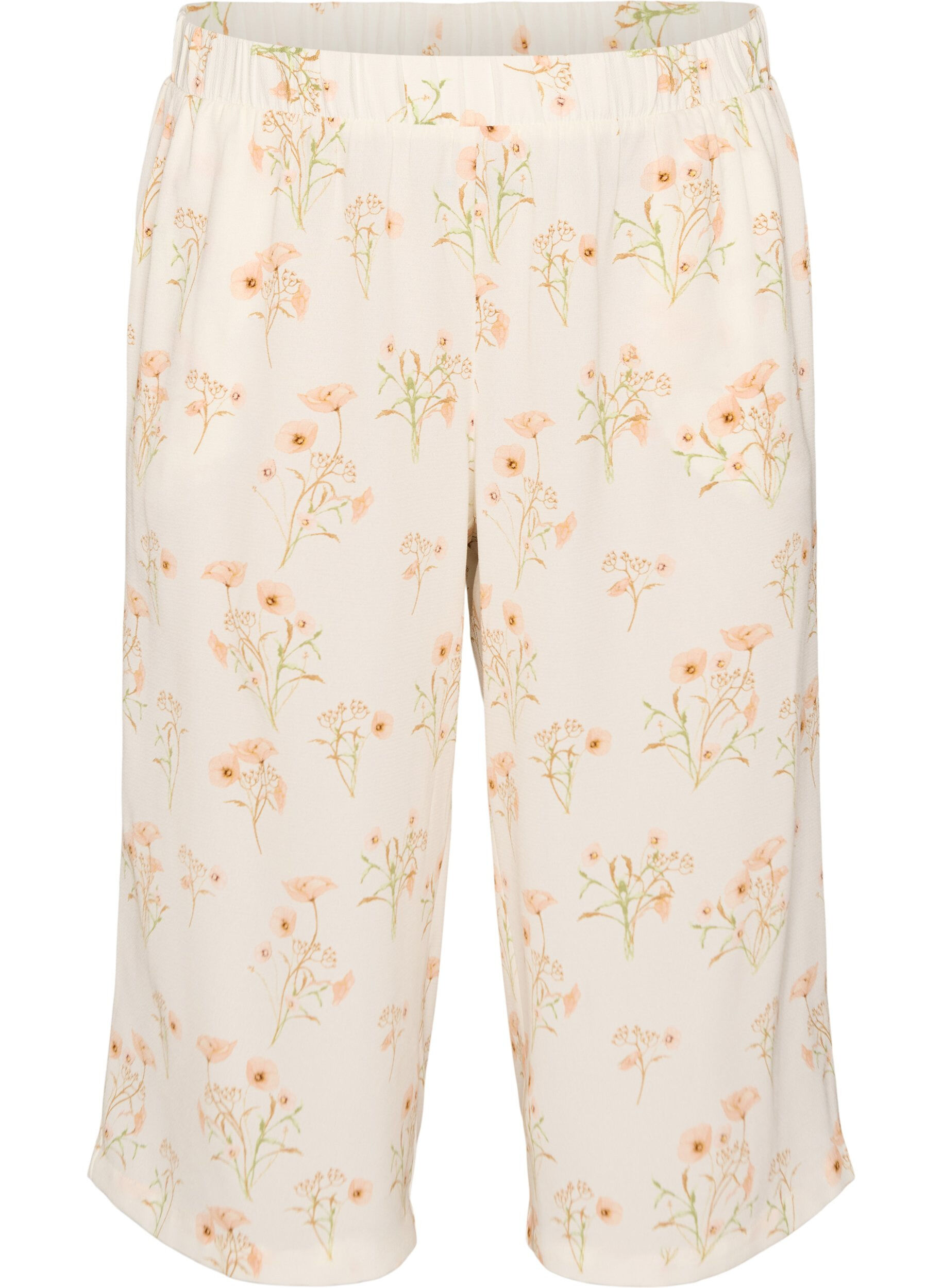 ZizziCulottes-housut kuosilla, Vanilja, Packshot image number 0