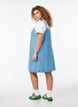 Lyhyt denimimekko säädettävillä olkaimilla, LBD w. Flower, Model image number 1