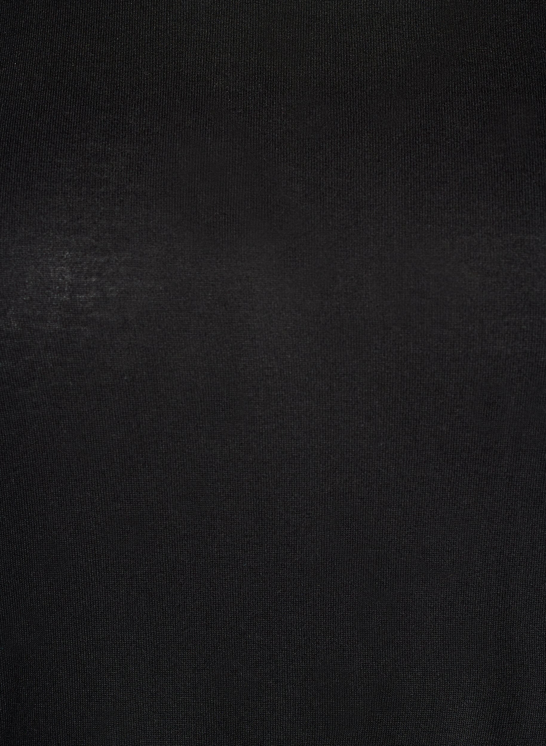 Zizzi Pitk&auml;hihainen pusero villasta ja viskoosista, Musta, Packshot image number 2