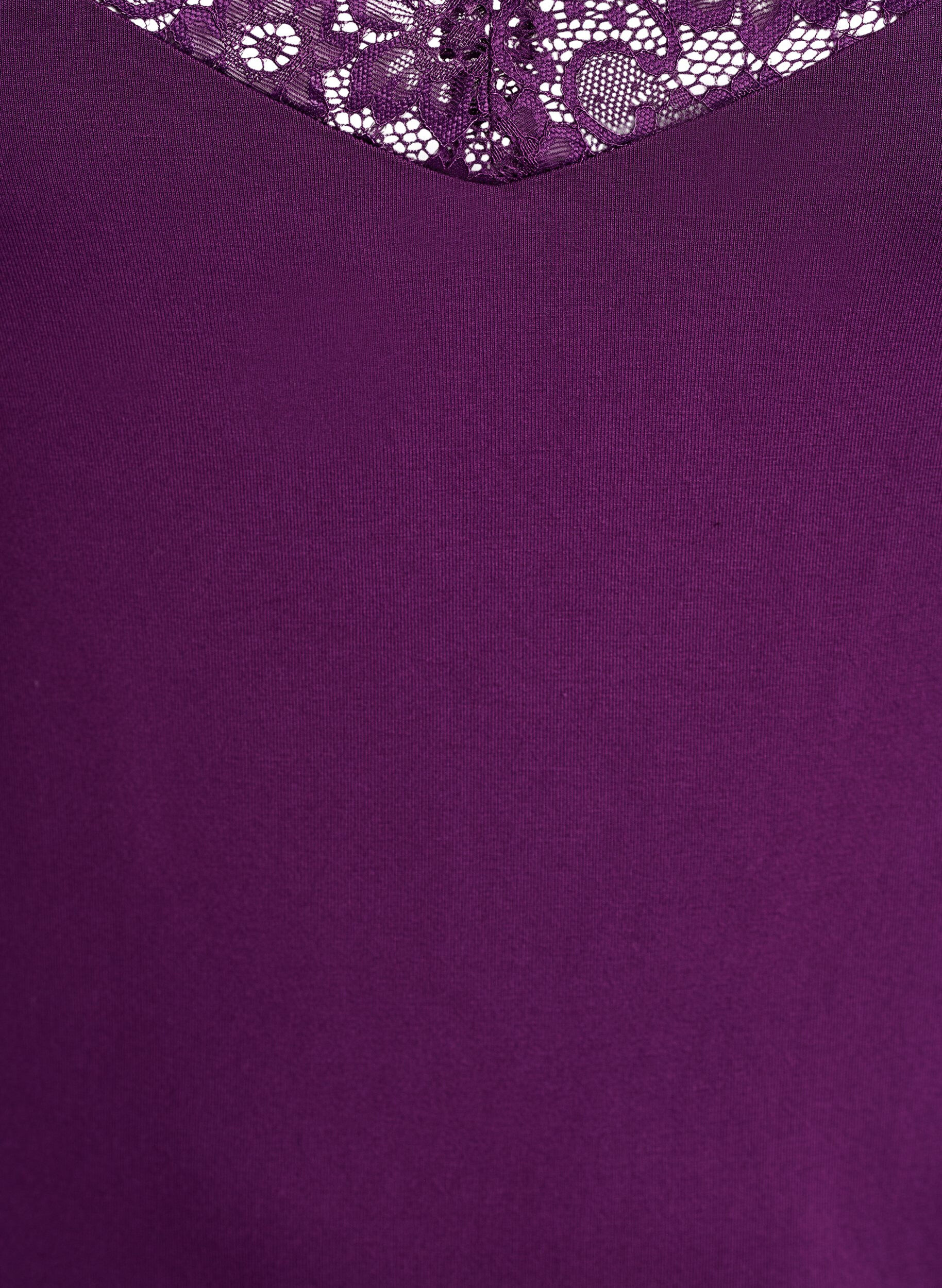 ZizziPitsireunainen viskoositoppi, Violetti, Packshot image number 2