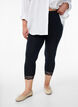 Perusmalliset 3/4-leggingsit pitsilahkeilla, Musta, Model image number 0
