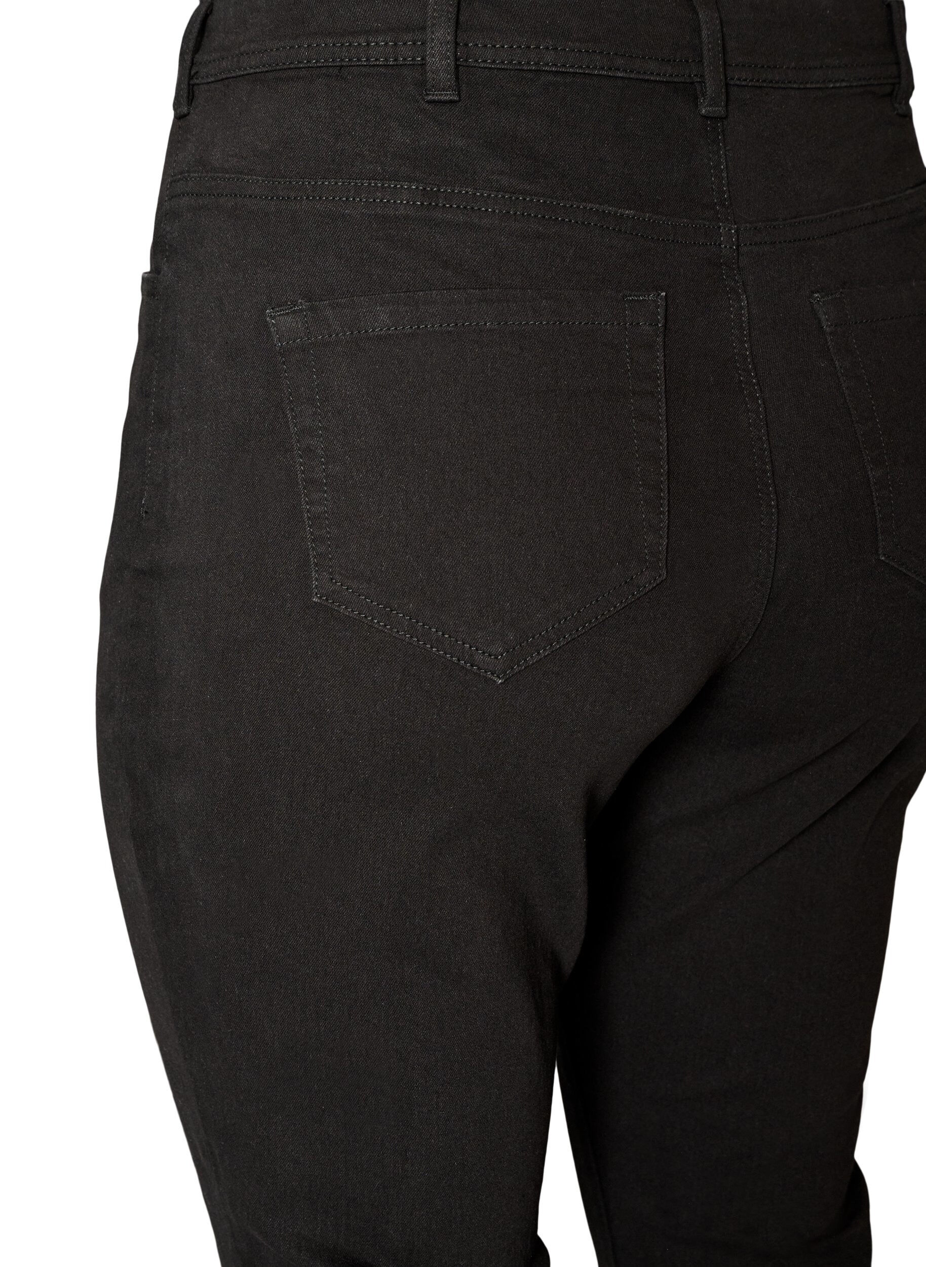 ZizziKorkeavy&ouml;t&auml;r&ouml;iset bootcut-farkut, Musta, Packshot image number 3