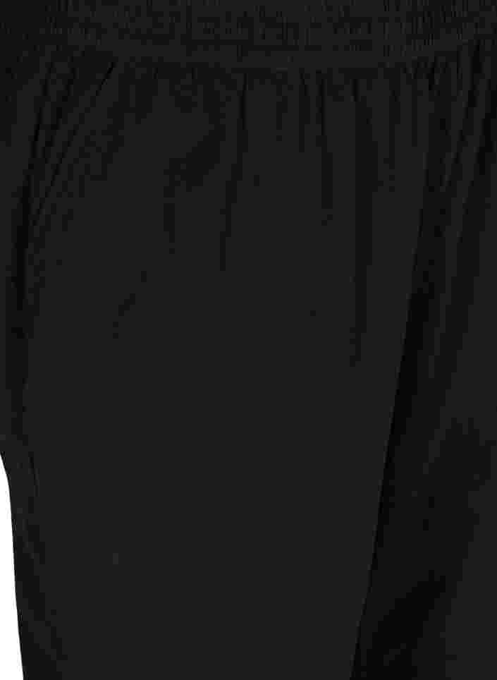 Kropatut puuvillahousut , Black, Packshot image number 2