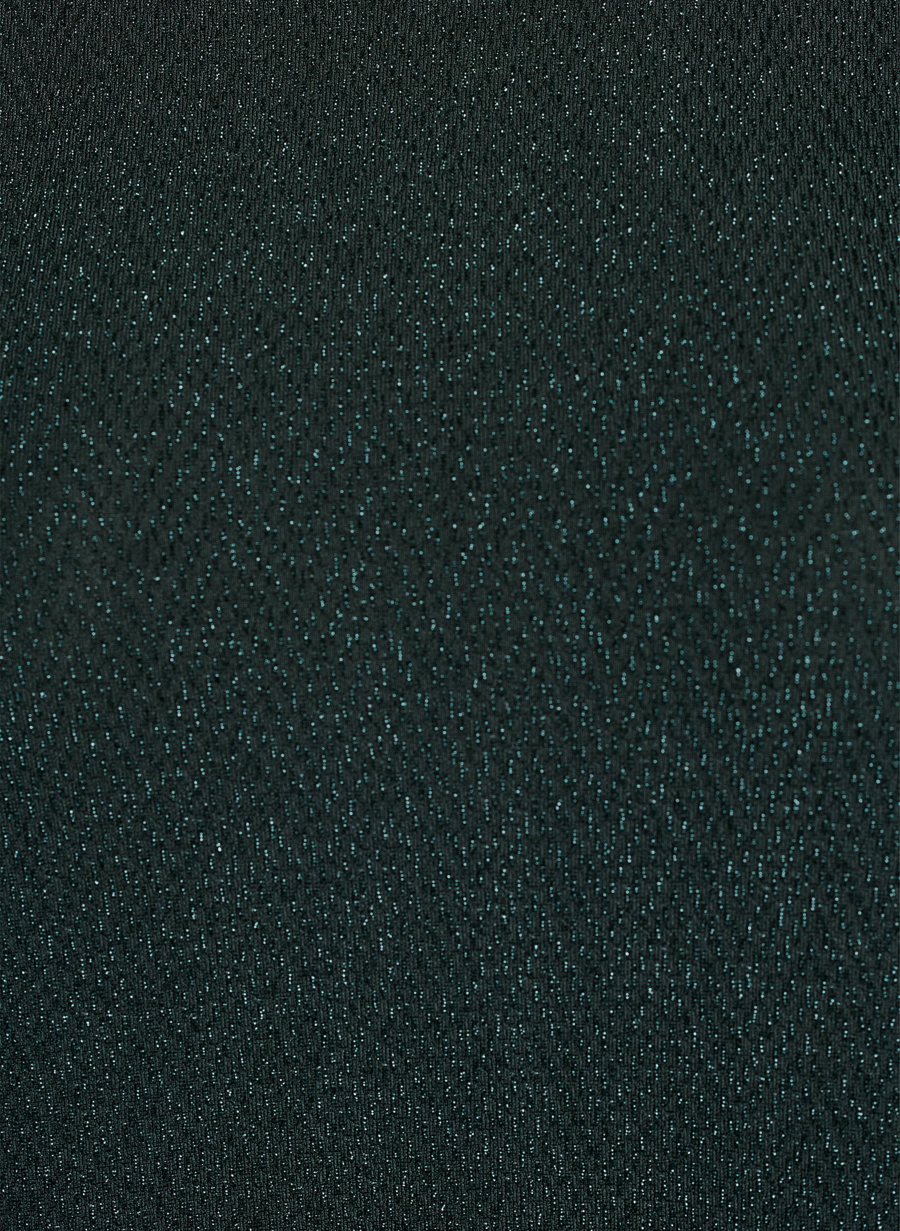 Zizzi Paljettipusero glitterkuviolla ja 3/4-hihoilla, Vihre&auml;, Packshot image number 2